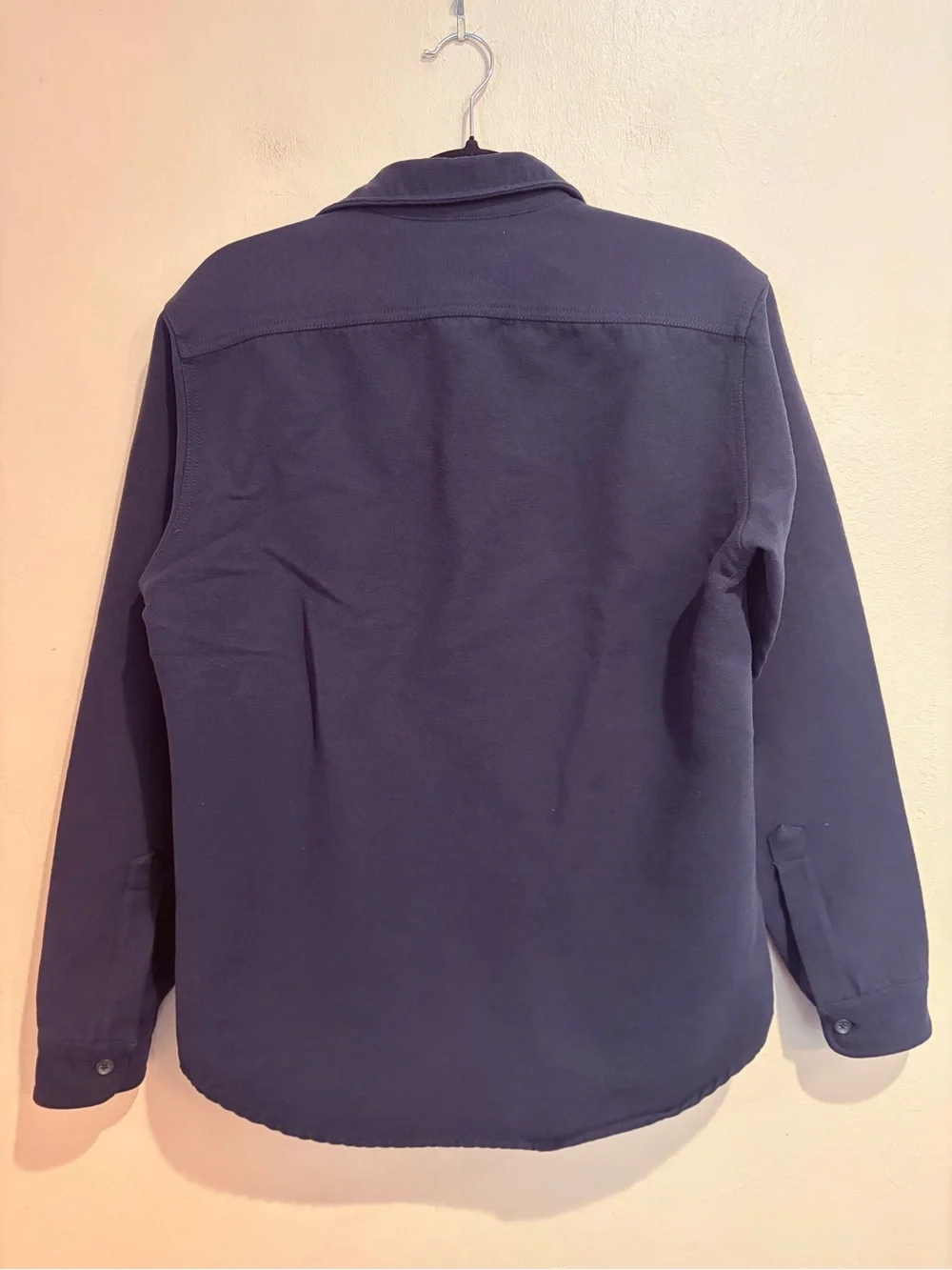 J. Crew Deep Navy Collared Chamois Workshirt, Men’s S, Heavy Duty Button Up